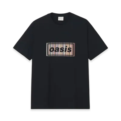 Paul Smith x Oasis Women's Signature Stripe Logo T-Shirt "Black"