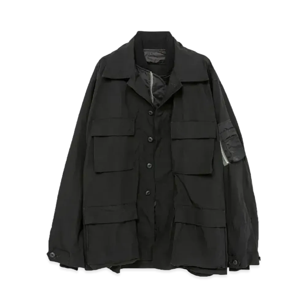 sacai x WTAPS Mill LS 01 Shirt "Black"