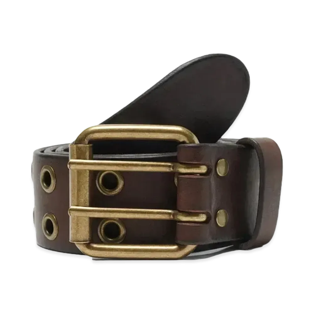 Noah Eyelet Belt "Dark Brown"