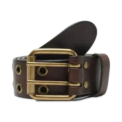 Noah Eyelet Belt "Dark Brown"