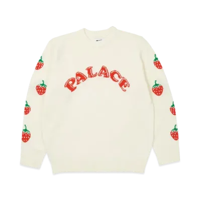 PALACE STRAWBERRY KNIT "White"