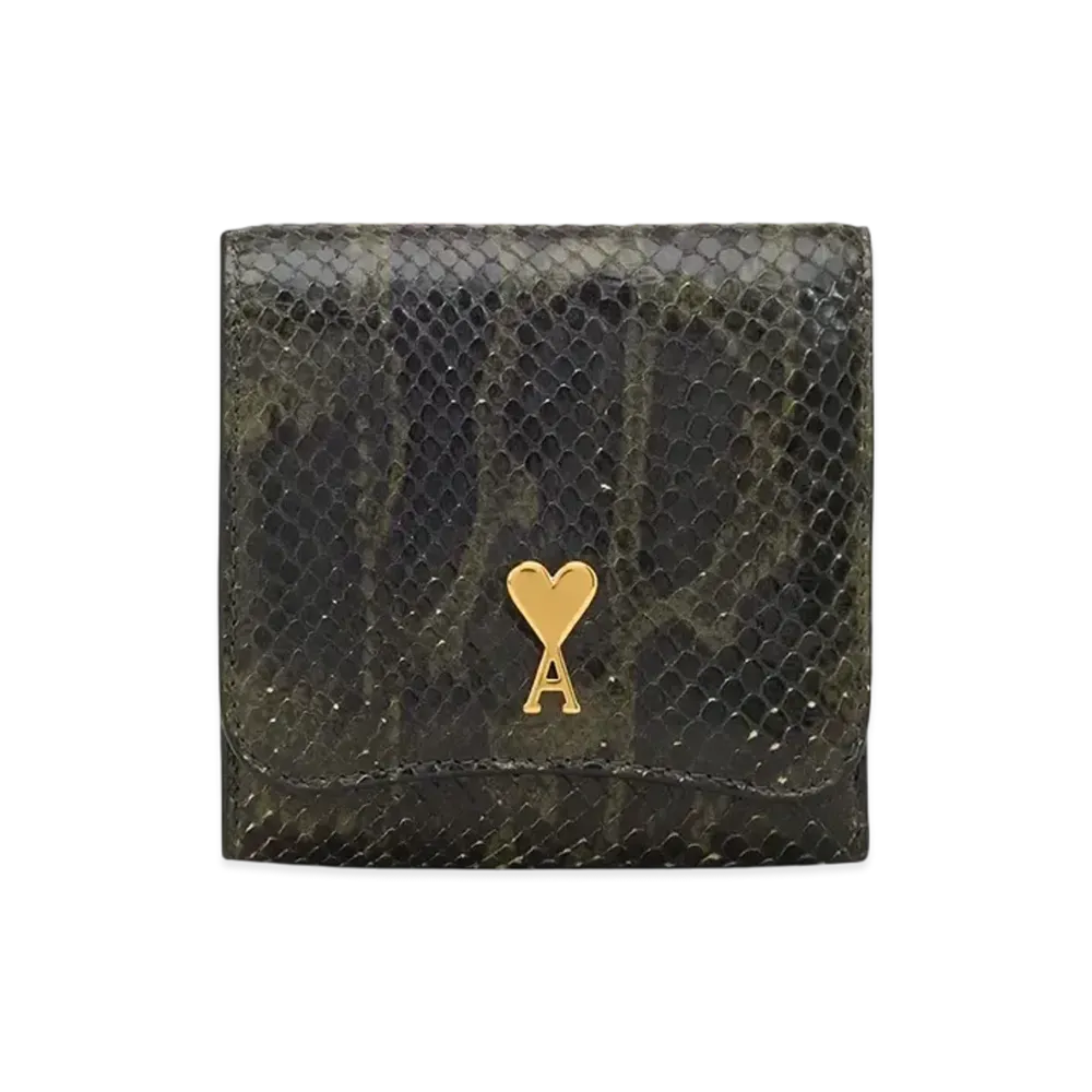 AMI PARIS Paris Paris Wallet "OliveNoire"