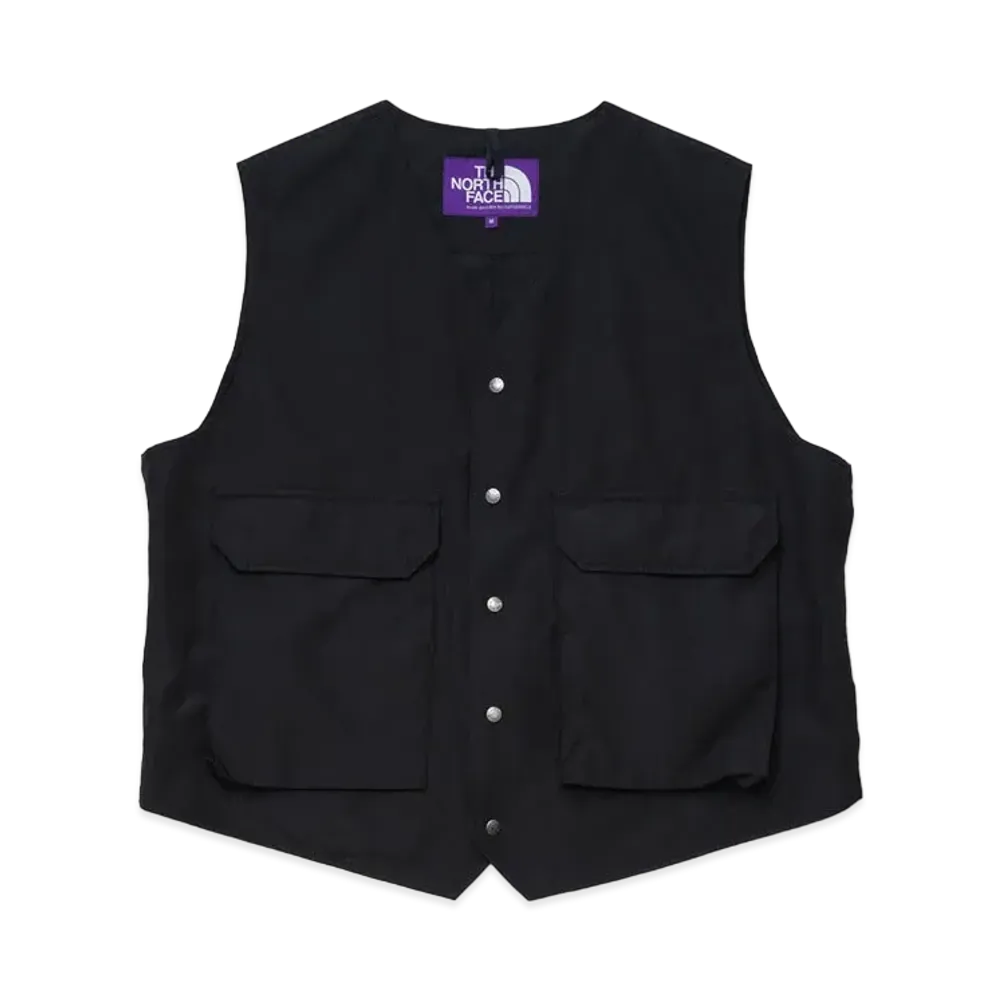 The North Face PURPLE LABEL Polyester Wool Ripstop Trail Vest "Black"