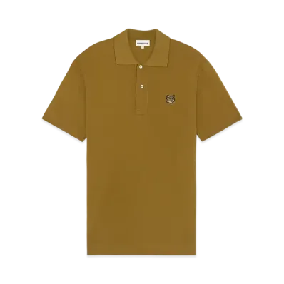 Maison Kitsune Bold Fox Head Patch Comfort Polo "Khaki Green"