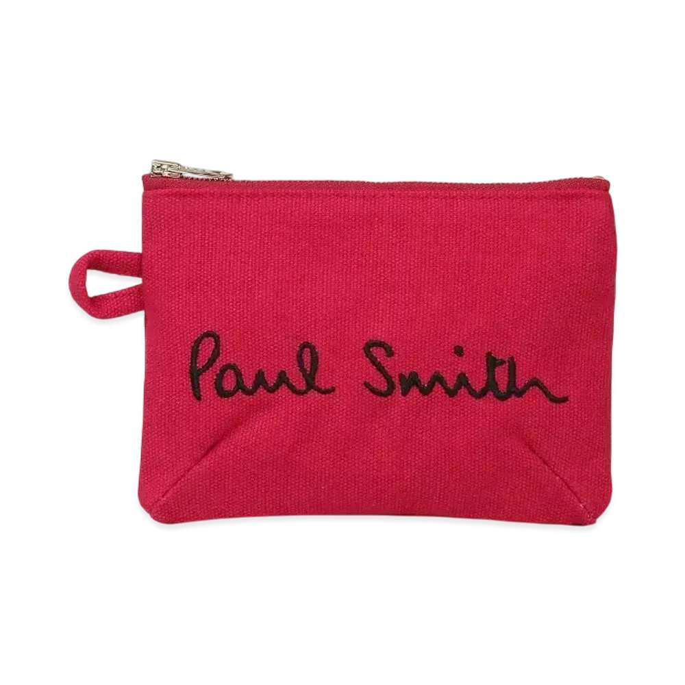 Paul Smith Logo Pop Color Pouch "Red"