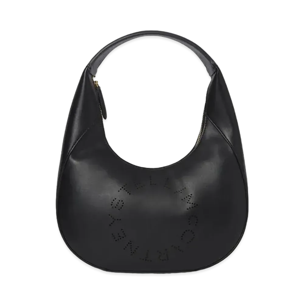 Stella McCartney Small Stella Logo Shoulder Bag "Black"