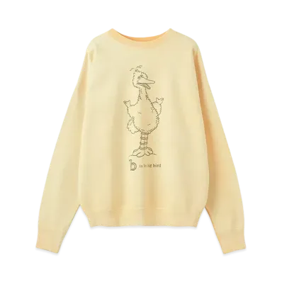 RHC Ron Herman x Sesame Street Big Bird Sweat Shirt "Yellow"