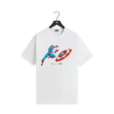 Kith x Marvel Captain America Vintage Tee "White"