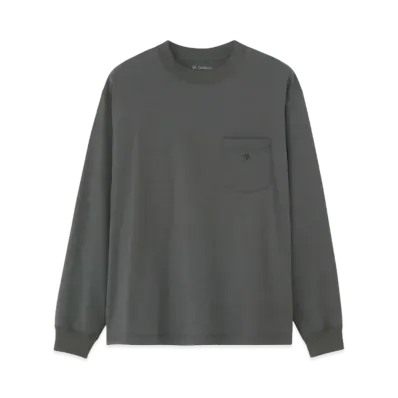 Goldwin Oversize Long Sleeve Pocket T-shirt (Unisex) "Dark Charcoal"