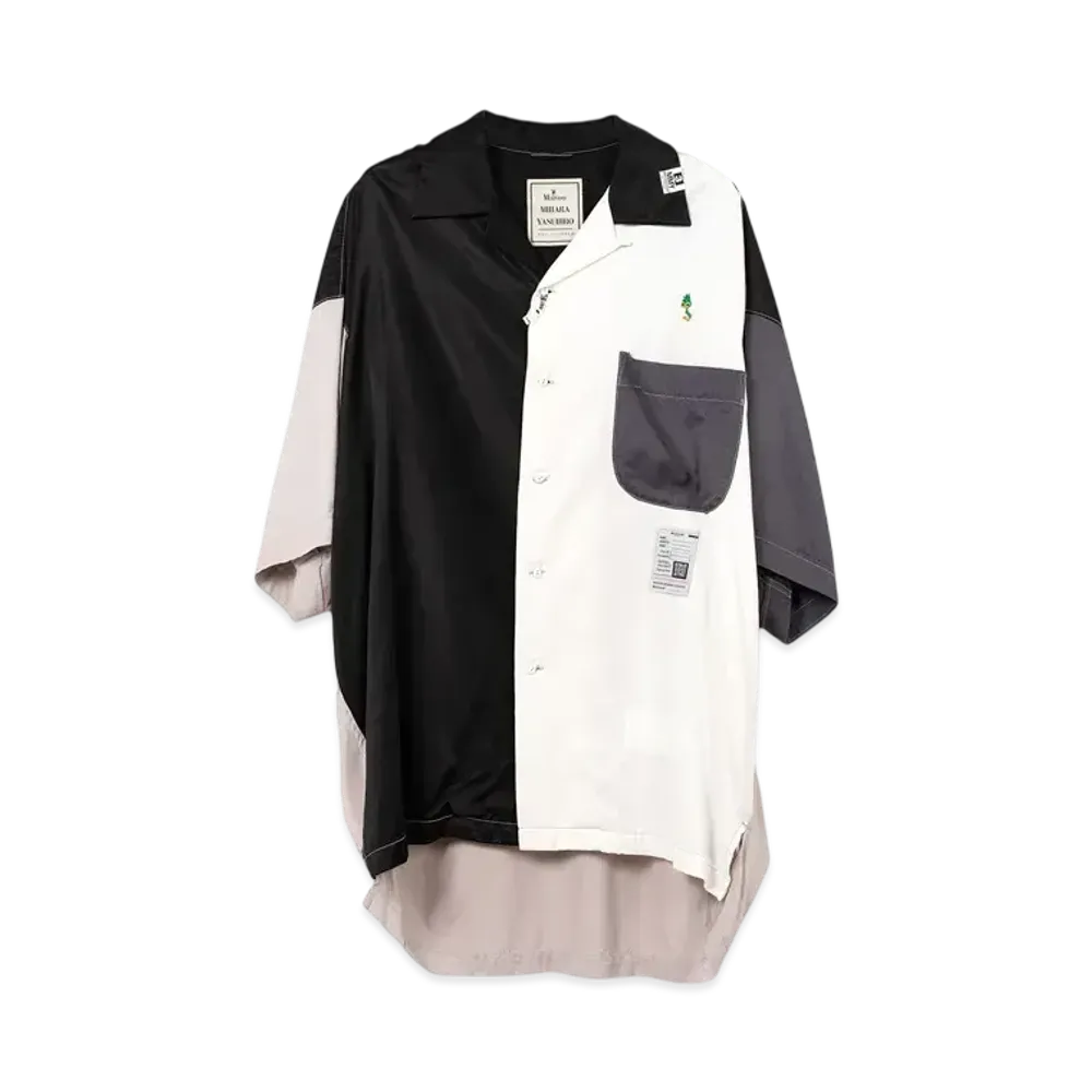 Maison MIHARA YASUHIRO Crazy Pattern Short-Sleeve Shirt "Black"