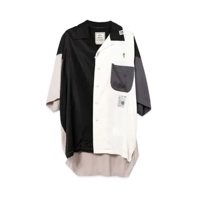 Maison MIHARA YASUHIRO Crazy Pattern Short-Sleeve Shirt "Black"