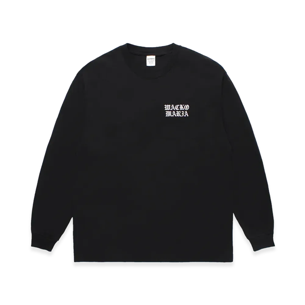 WACKO MARIA Washed Heavy Weight Long Sleeve T-Shirt "Black"