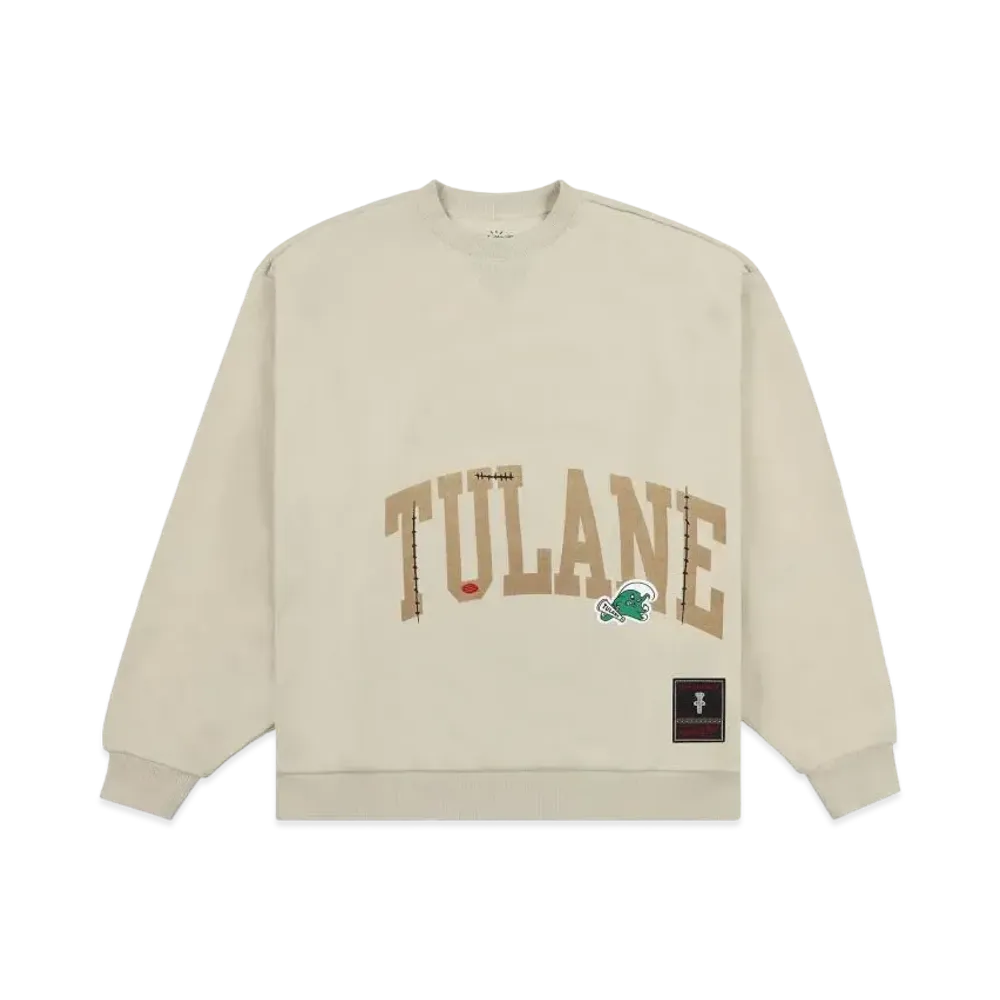 Travis Scott x M&N x Tulane University Crewneck "Ivory"