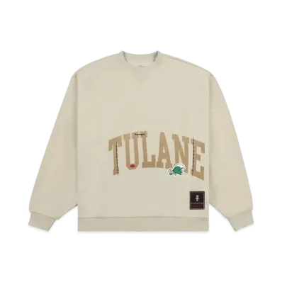 Travis Scott x M&N x Tulane University Crewneck "Ivory"