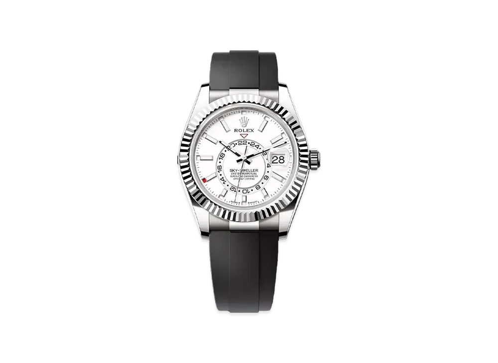 ROLEX Sky-Dweller Oyster 42mm "White/White Gold" 336239