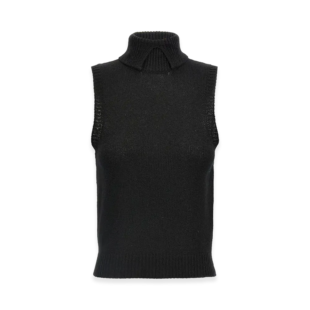 PRADA Women's Cashmere Vest "Black"