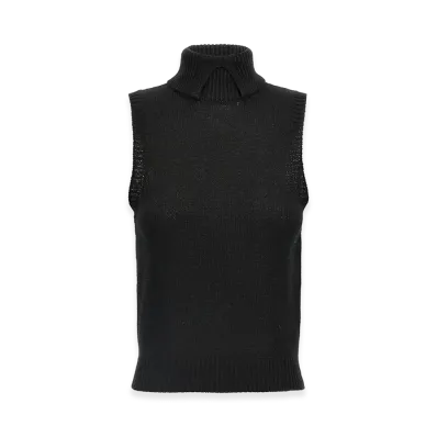 PRADA Women's Cashmere Vest "Black"