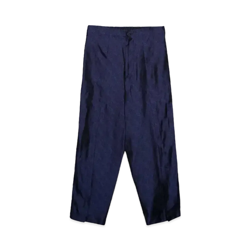 TOGA VIRILIS Paisley jacquard pants "NAVY"