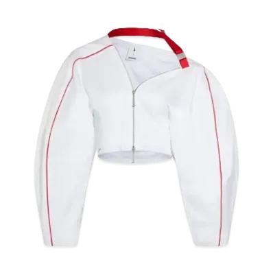 Nike x JACQUEMUS Short Asymmetrical Track Jacket "White"