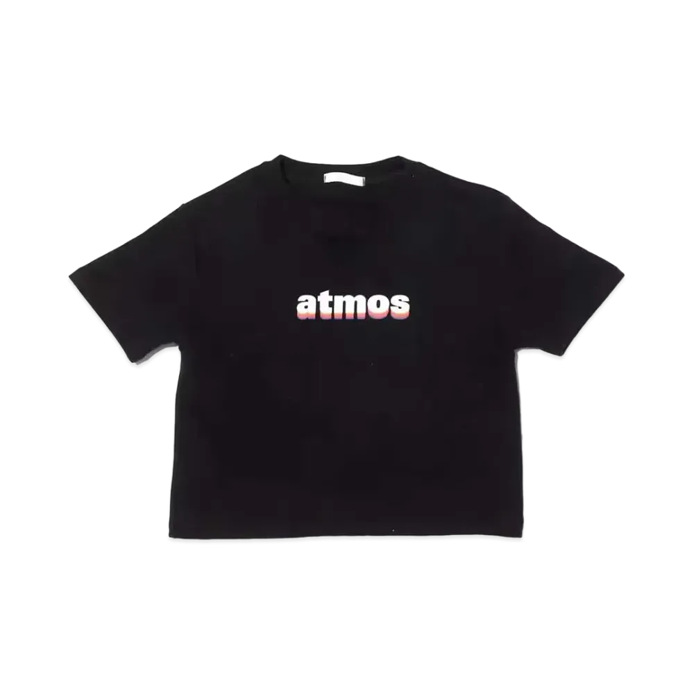 atmos pink Rainbow Logo Mini T-Shirt "Black"