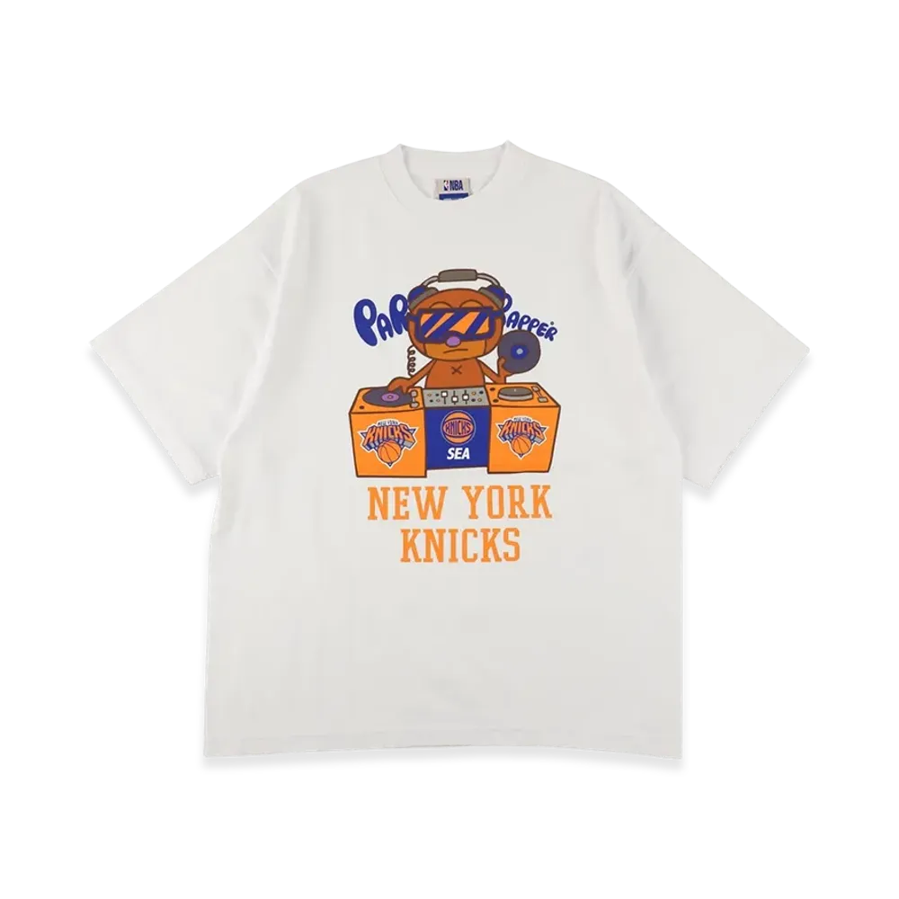 WIND AND SEA x Parappa The Rapper x Knicks Tee "White"