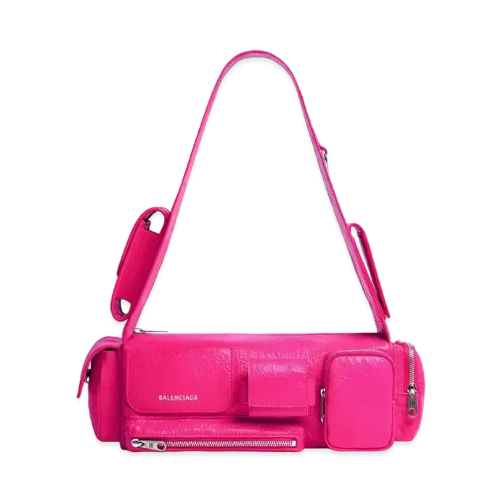 BALENCIAGA Superbusy XS Sling Bag "Bright Pink"