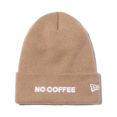 NEW ERA x NO COFFEE Basic Cuff Knit "Beige"