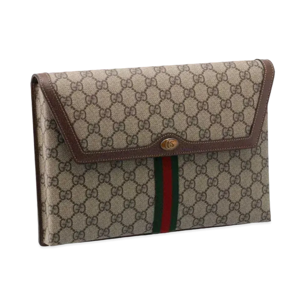 Gucci Ophidia Clutch Bag "Brown"
