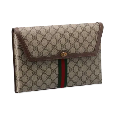 Gucci Ophidia Clutch Bag "Brown"