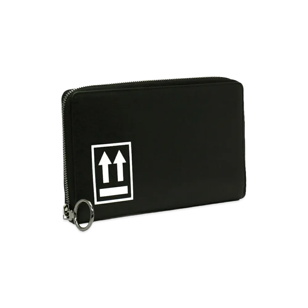 Off-White Purse Zip Around Travel Case "Black/White"