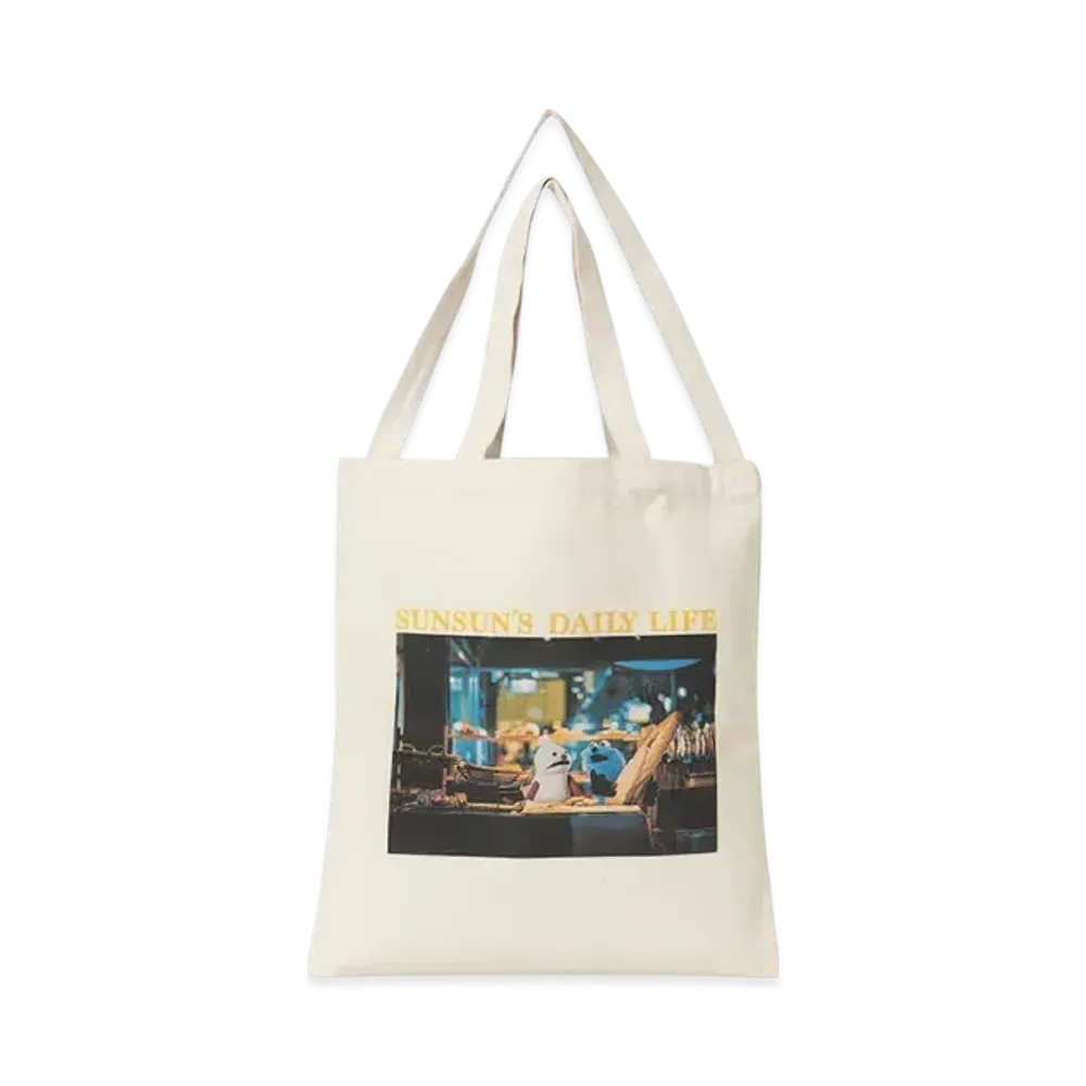 B:MING by BEAMS x PUPPET SUNSUN / Photo Print Tote Bag "BakeryShop"