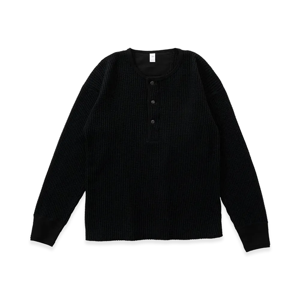 T.T Taiga Takahashi LOT.605 Henry Neck Shirt "Black"