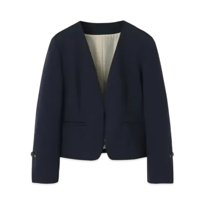 Paul Smith Women's jersey collarless jacket "Navy"