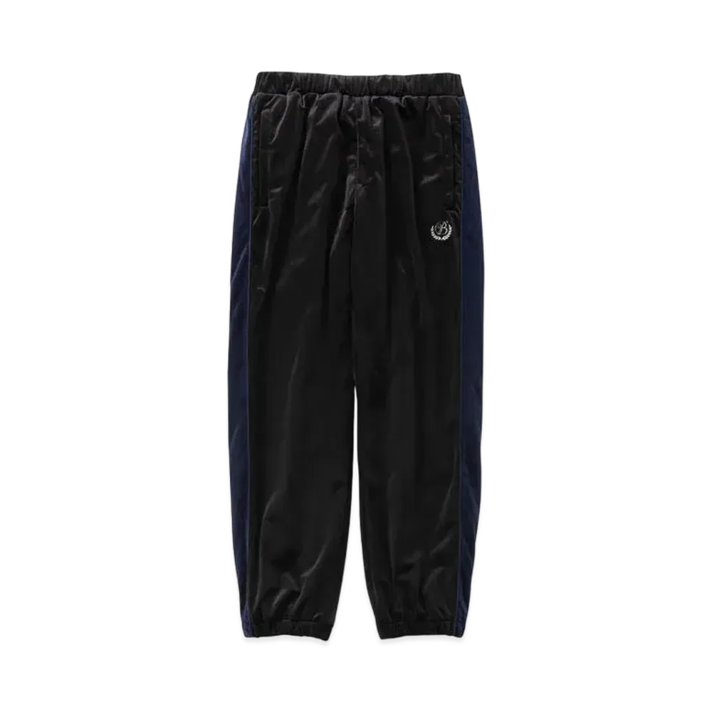 BlackEyePatch B EMBLEM VELOUR PANTS "Black"