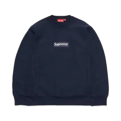 Supreme Box Logo Crewneck Sweatshirt "Navy" (18FW)