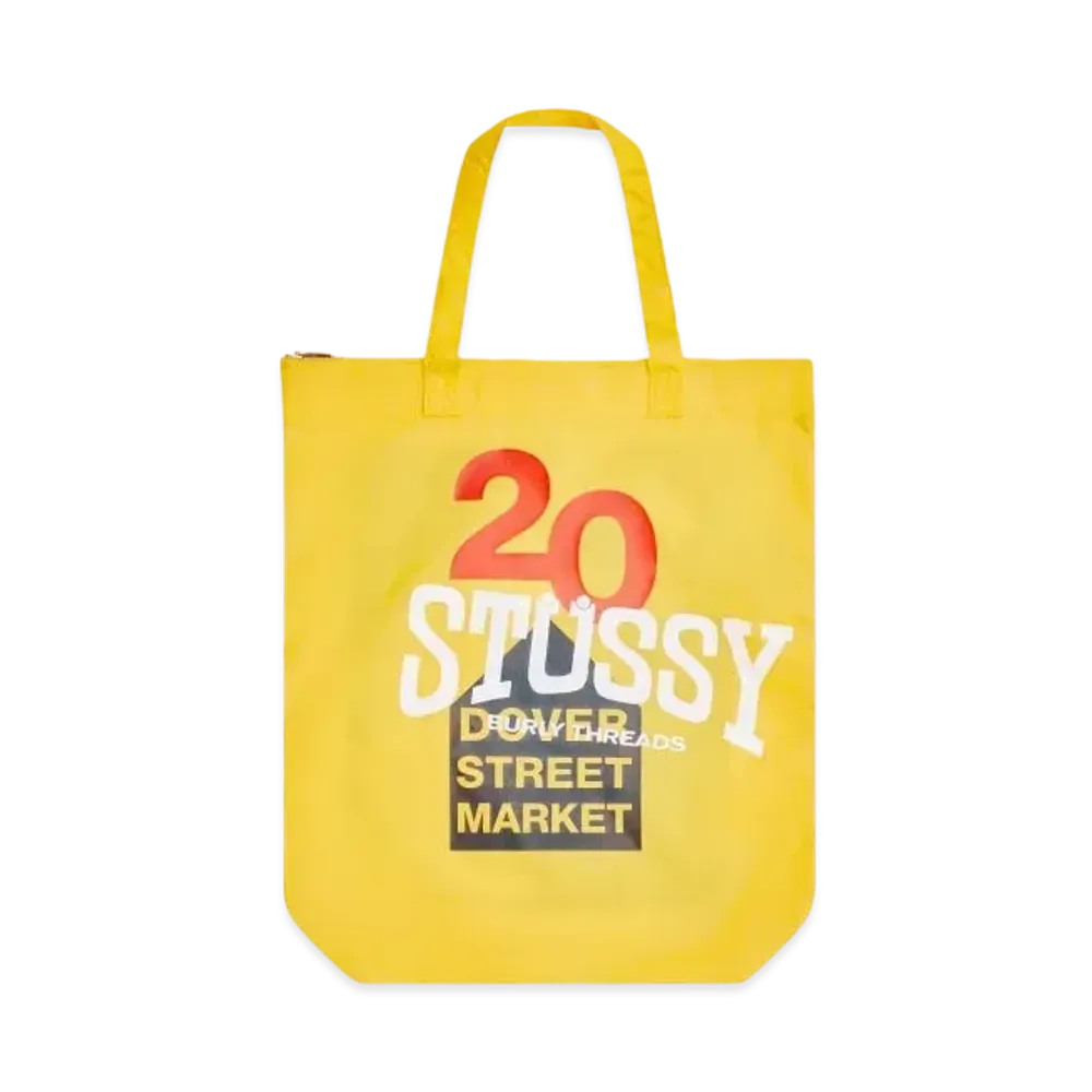 Dover Street Market London x Stussy 20th Anniversary Tote "Yellow"