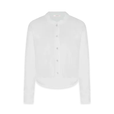 The Row Women's Gano Cotton Tops "White"