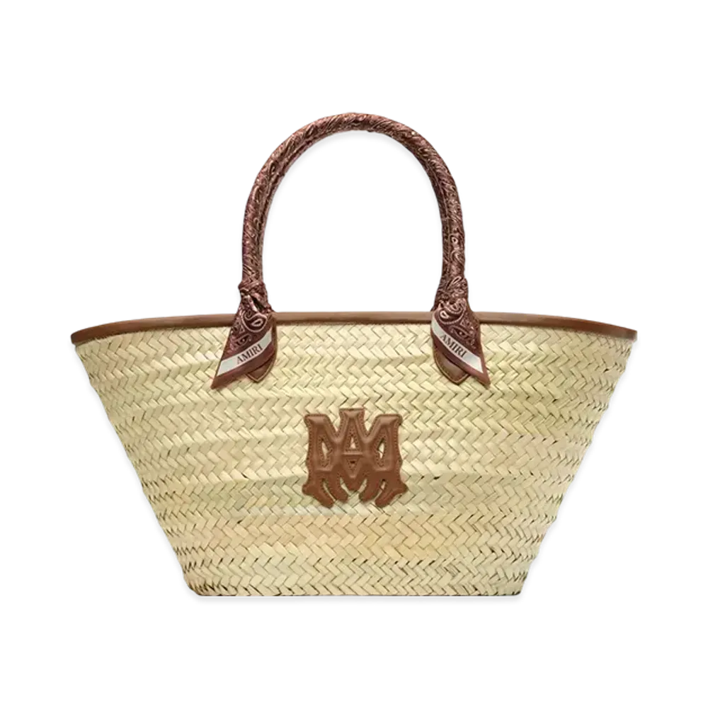 AMIRI Women's MA Raffia Macro Tote "Brown"