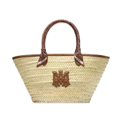 AMIRI Women's MA Raffia Macro Tote "Brown"