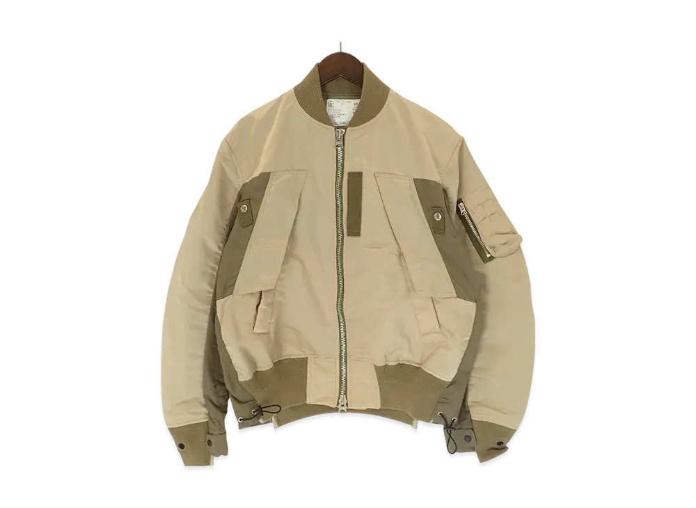 Sacai Nylon Twill Mix Blouson "Beige"