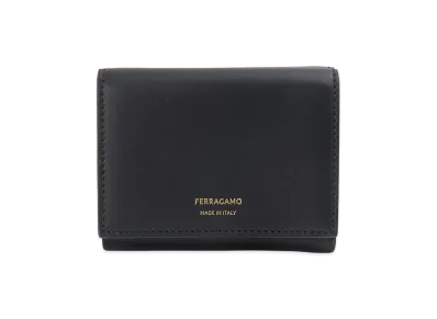 Salvatore Ferragamo Trifold Wallet "Black"