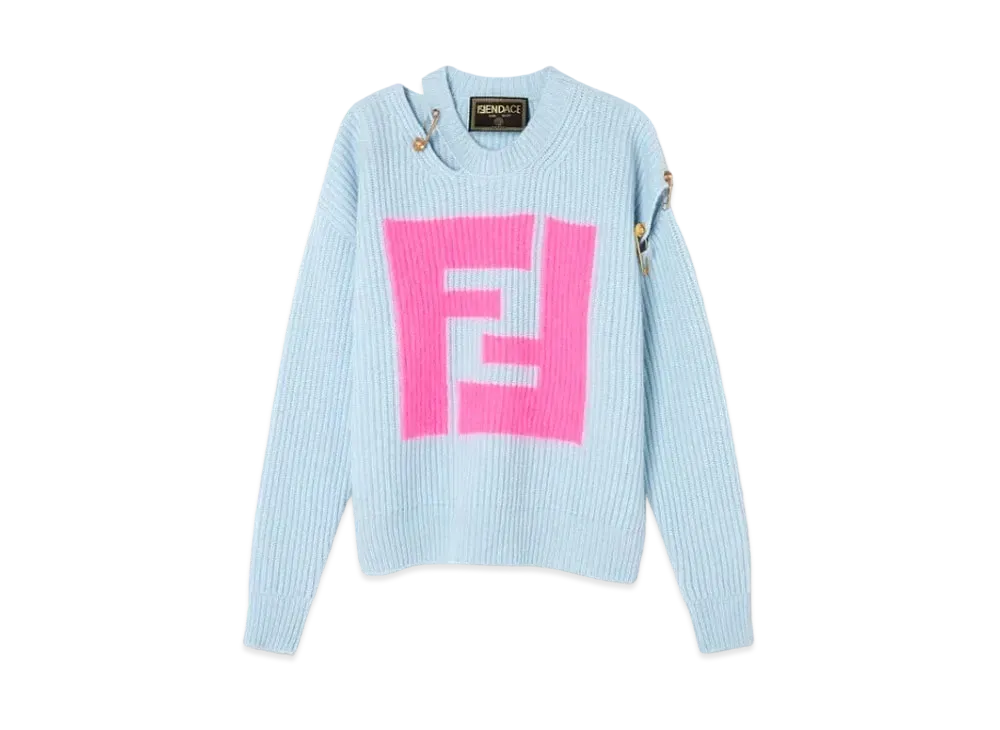 FENDI x Versace Fendace Cutout Jumper "Blue"
