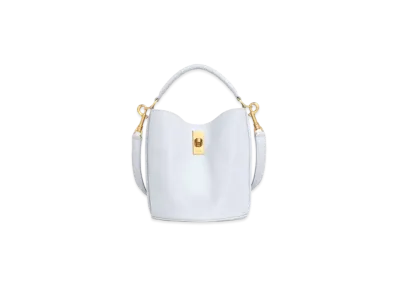 CELINE Teen Bucket 16 In Smooth Calfskin "Light Grey"