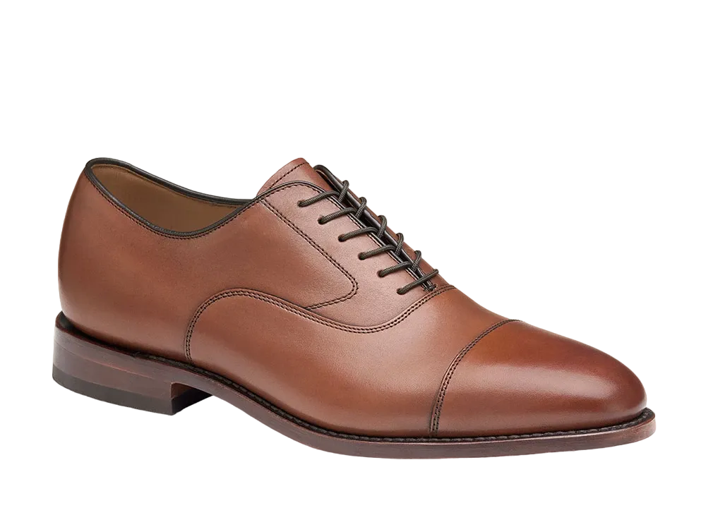 JOHNSTON & MURPHY Melton Cap Toe "Tan Calfskin" 22-2982