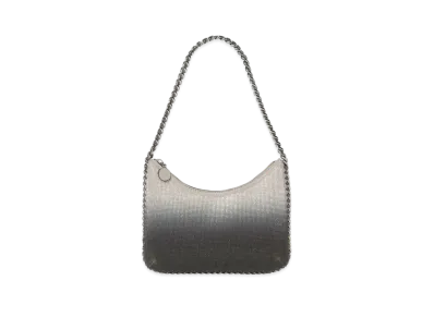 STELLA McCARTNEY Farabela Zip Crystal Gradation Mini Shoulder Bag "Light Gray"