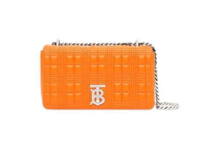 Burberry Small Quilting Lambskin Lola Bag "Orange"