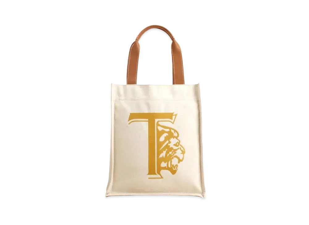 TOD'S Canvas Shopping Totot Medium "Brown/Beige"