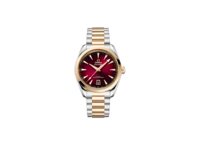 OMEGA Seamaster Aqua Terra 150M Co-Axial Master Chronometer 38MM "Stainless Steel/Moonshine Gold/Burgundy" 220.20.38.20.10.002