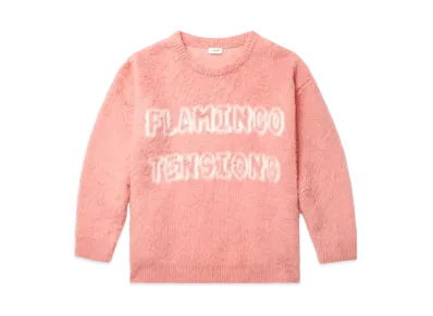 CELINE Artist Baja Sweater In Brushed Cotton "Bright Pink"