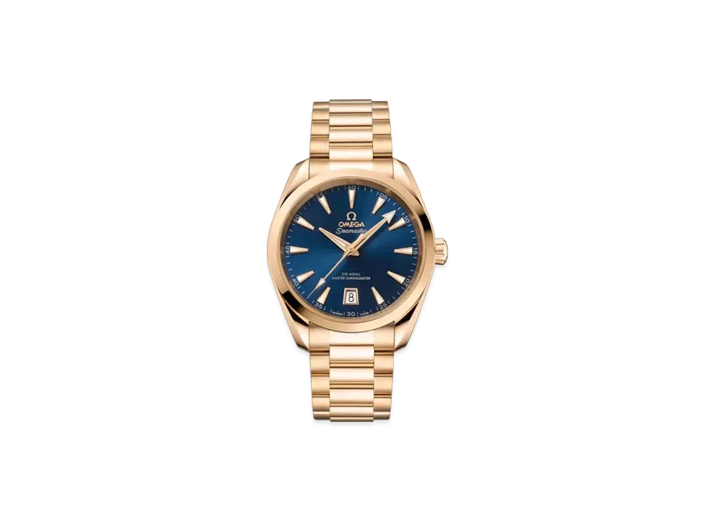 OMEGA Seamaster Aqua Terra 150M Co-Axial Master Chronometer 38MM "Moonshine Gold/Blue" 220.50.38.20.03.001